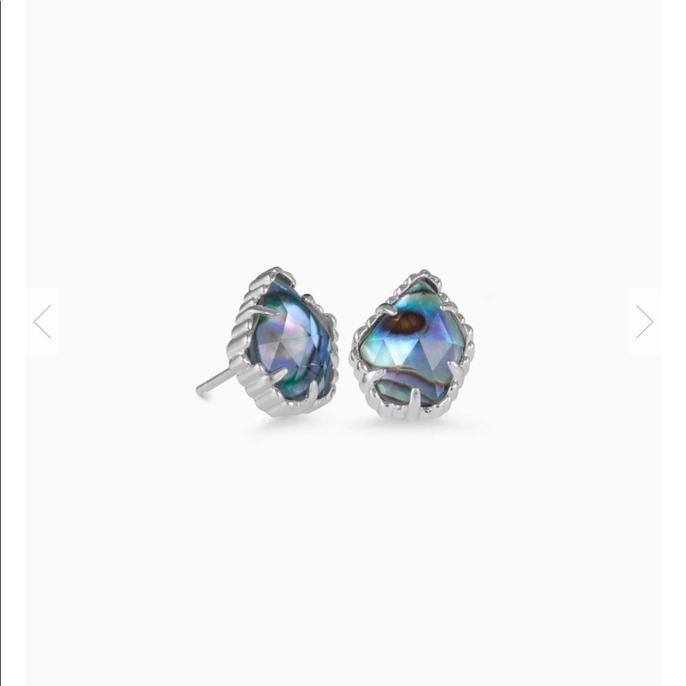 Kendra Scott Gold Tessa Earrings in Abalone Shell
